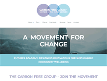 Tablet Screenshot of carbonfreegroup.com